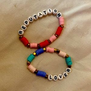 Taylor, Swift, reputation and lover bracelets